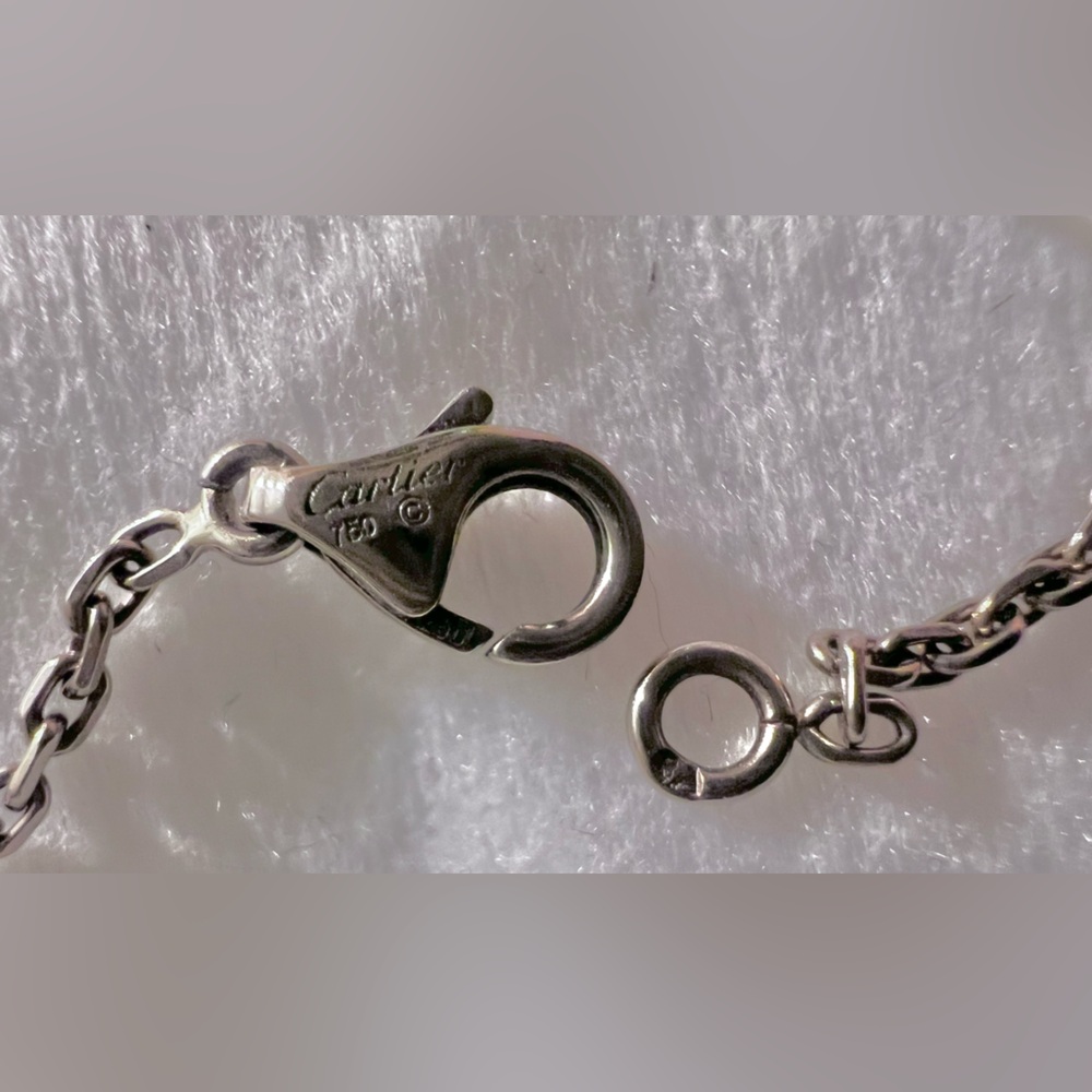 Cartier white 18k Gold identity Chain Bracelet - Picture 12 of 12